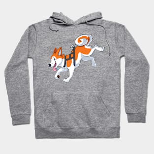 Orange Husky Running Hoodie